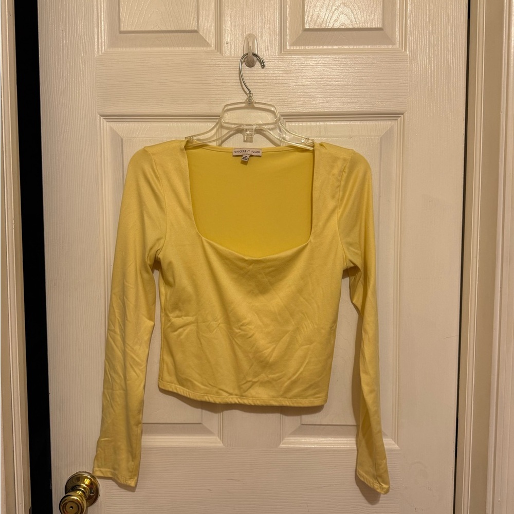 Sincerely Jules Lemon Long Sleeve Top
